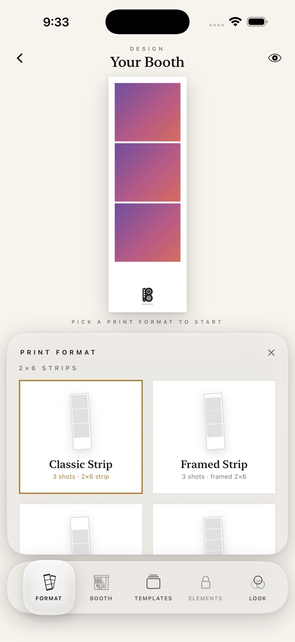 Booth: Pick the print